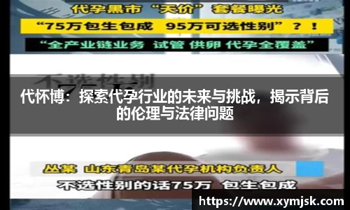 代怀博：探索代孕行业的未来与挑战，揭示背后的伦理与法律问题